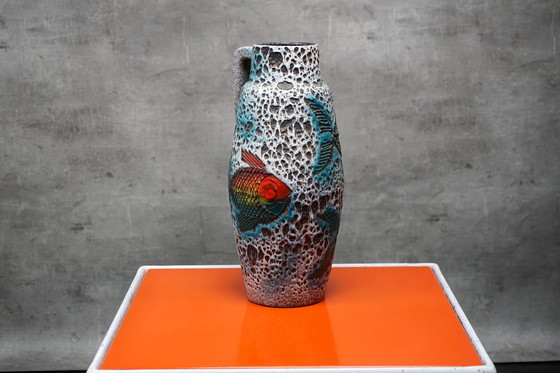 Image 1 of Vintage lava floor vase, Germany, 1960s