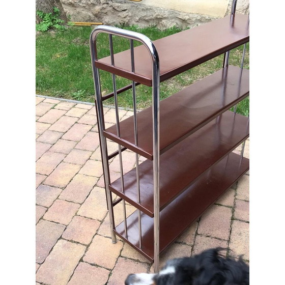 Image 1 of Vintage Bauhaus metal bookcase, 1920s