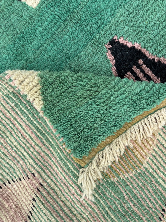 Image 1 of Garden - Green Moroccan Berber Wool Rug