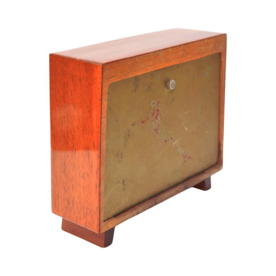 Image 1 of Vintage wooden mantel clock for Ruhla, Germany 1970