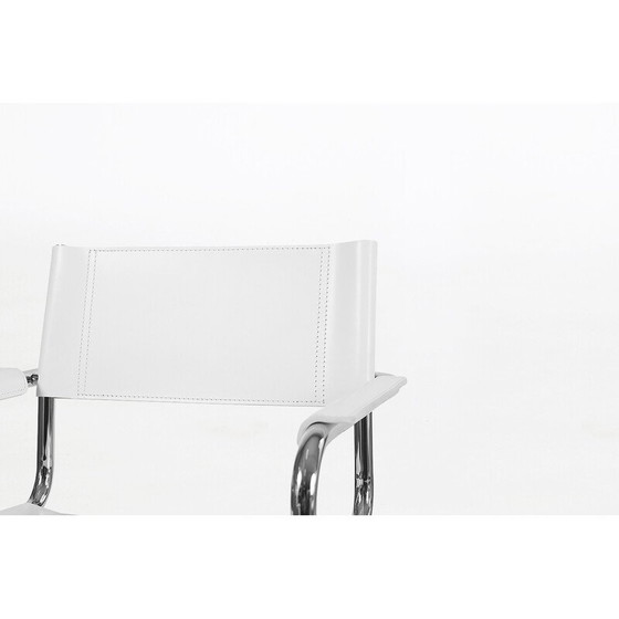 Image 1 of Pair of vintage Bauhaus S34 chairs by Mart Stam for Fasem, Italy 1980s