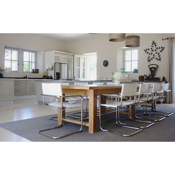 Image 1 of Pair of vintage Bauhaus S34 chairs by Mart Stam for Fasem, Italy 1980s