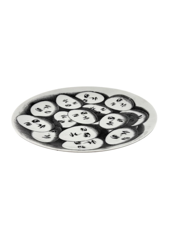 Image 1 of Piero Fornasetti, Mod. 187 "Tema E Variazioni" Series Porcelain Plate, Fornasetti, Ca. 1960