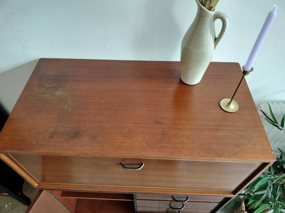 Image 1 of Vintage Formula By Kempkes Highboard Secretaire Cabinet