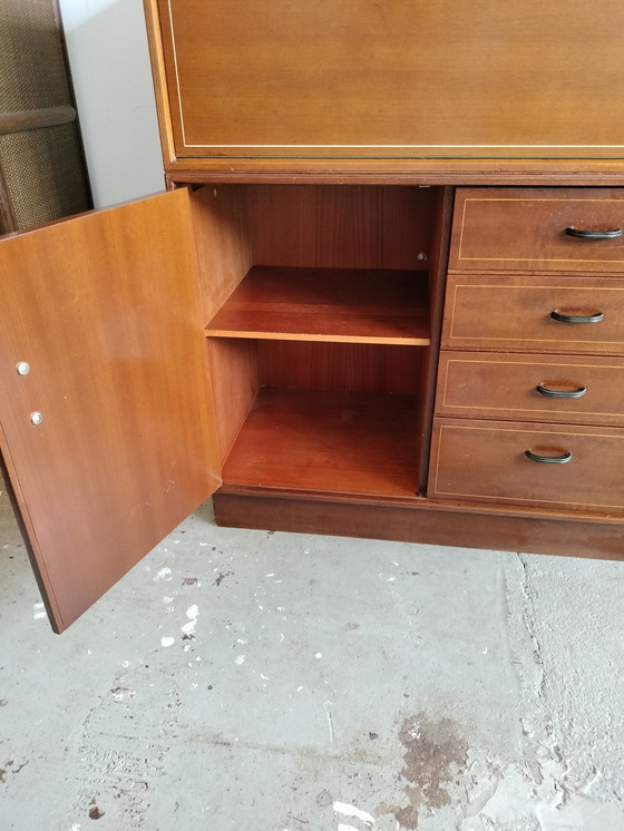 Image 1 of Vintage Formula By Kempkes Highboard Secretaire Cabinet