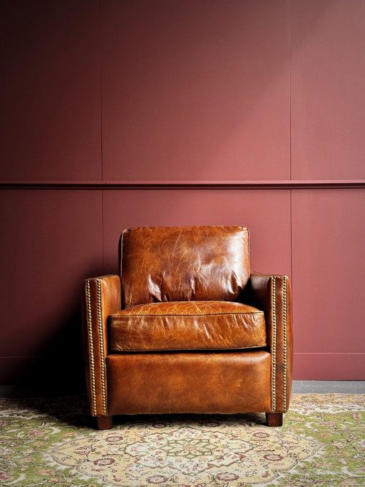 Vintage leather armchair