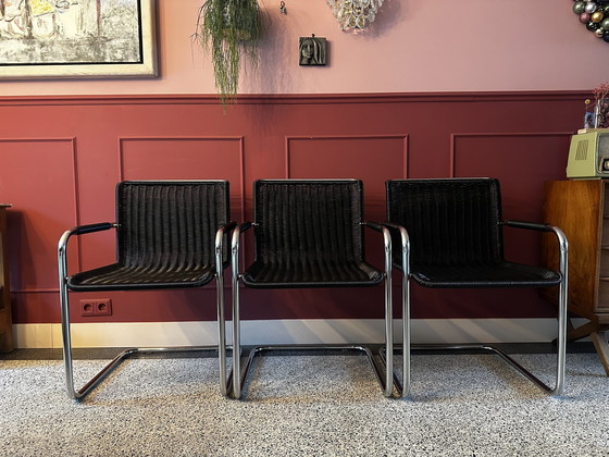 Image 1 of 3X Vintage Tecta D41 Freischwinger Dining Chair / Cantilever Chair