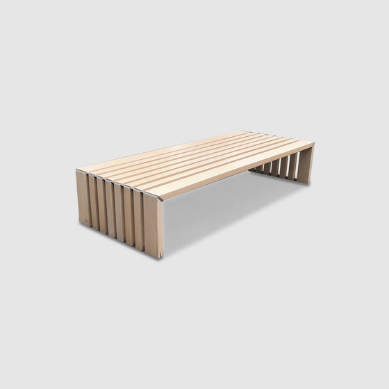 Image 1 of Passe Partout Slatted Ash Bench By Walter Antonis For Arspect 1970S