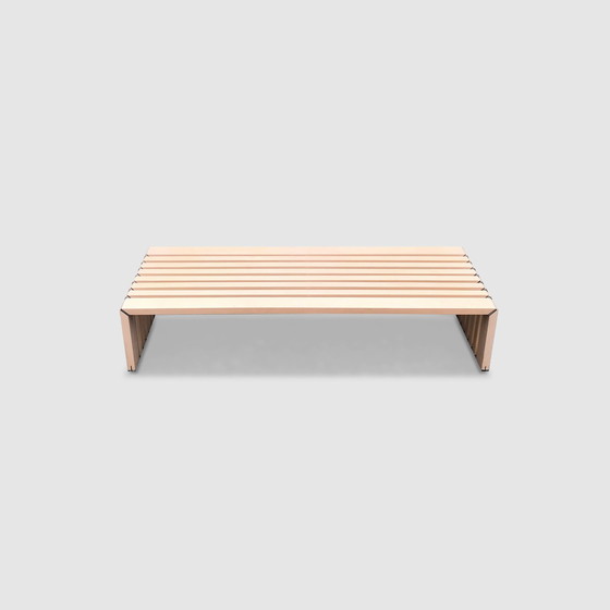 Image 1 of Passe Partout Slatted Ash Bench By Walter Antonis For Arspect 1970S