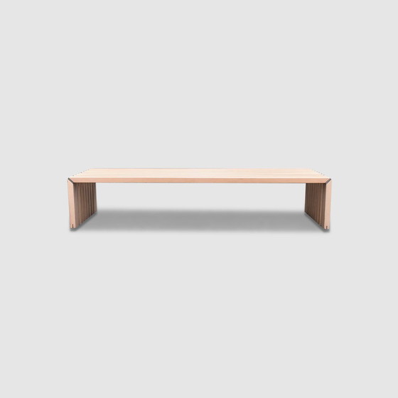 Image 1 of Passe Partout Slatted Ash Bench By Walter Antonis For Arspect 1970S