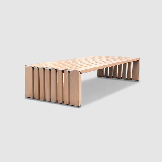 Image 1 of Passe Partout Slatted Ash Bench By Walter Antonis For Arspect 1970S