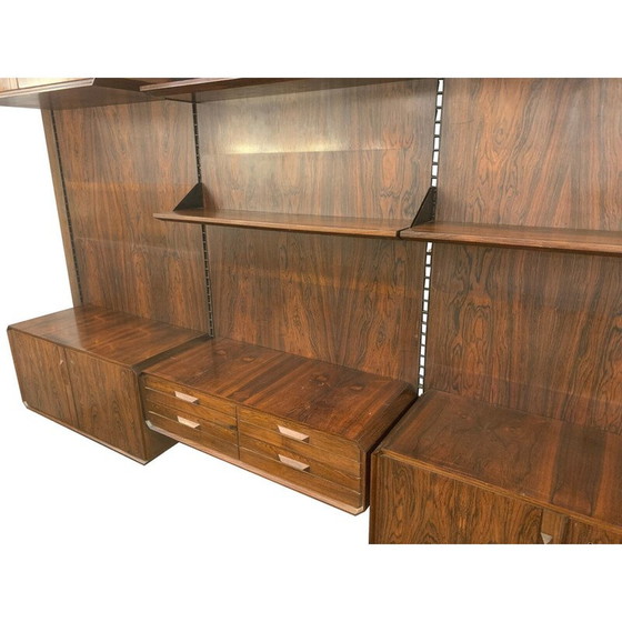 Image 1 of Mid-century Italian wall unit in wood, 1960s