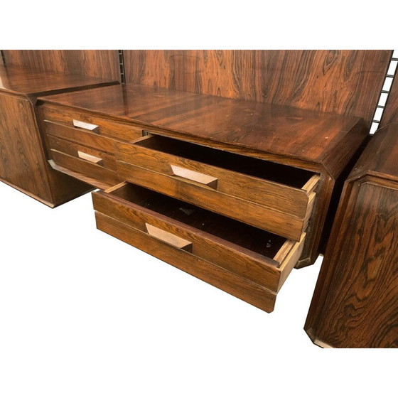 Image 1 of Mid-century Italian wall unit in wood, 1960s