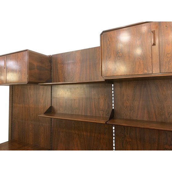 Image 1 of Mid-century Italian wall unit in wood, 1960s