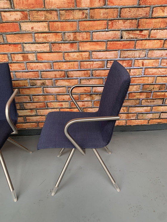 Image 1 of 4x Arco mikado chair blue