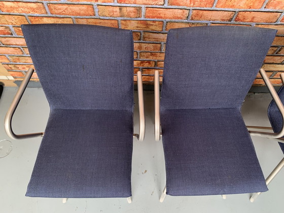 Image 1 of 4x Arco mikado chair blue