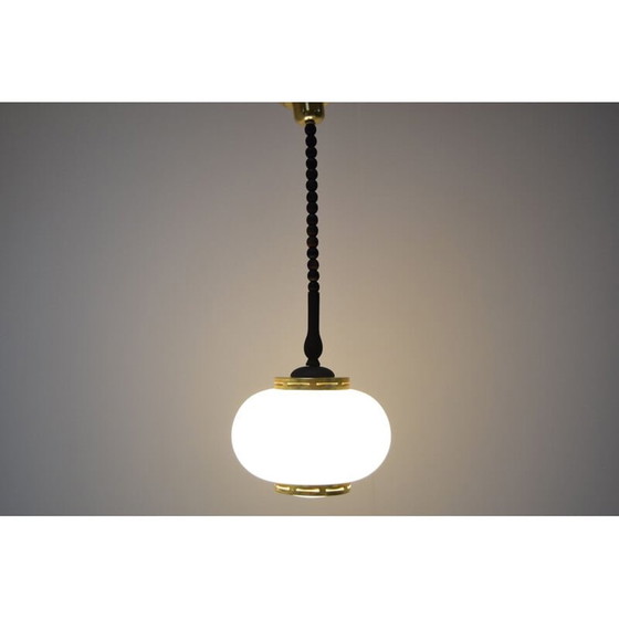 Image 1 of Vintage brass pendant lamp by Polam-Bielsko, 1970s