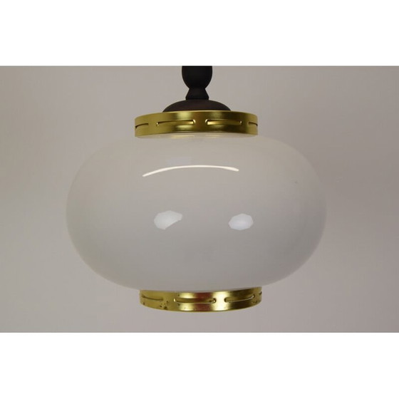 Image 1 of Vintage brass pendant lamp by Polam-Bielsko, 1970s