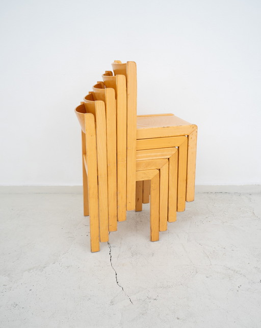 5x plywood chairs 