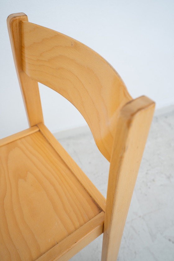 Image 1 of 5x plywood chairs 