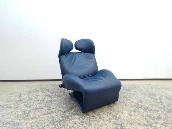 Image 1 of Cassina Wink Chair Fauteuil design en cuir Loungechair Chaise longue