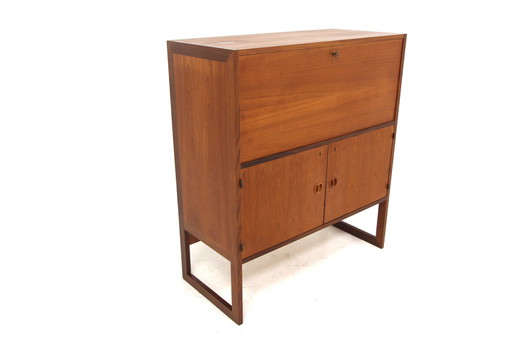 Varié-B' teak bar cabinet, Arne Wahl-Iversen, Möbel-Ikéa, Sweden, 1960