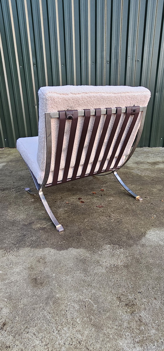 Image 1 of Vintage Designer Armchair 'Barcelona' Replica