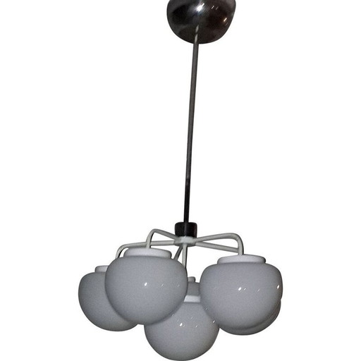 Pair of vintage chandeliers by Sciolari, Italy