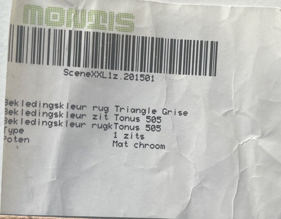 Image 1 of Sillón Montis Scene XXL azul grisáceo con mesa incluida 