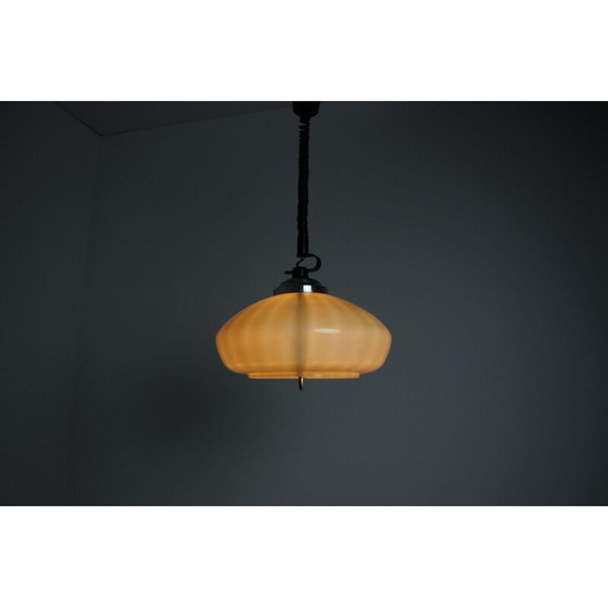 Image 1 of Vintage glass suspension, Czechoslovakia 1970