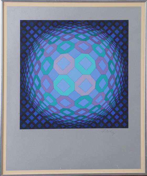 Image 1 of Victor Vasarely Lithograph signed