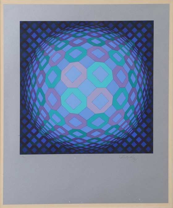 Image 1 of Victor Vasarely Lithograph signed