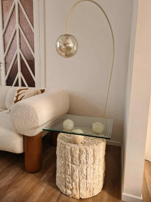 Mactan natural stone side table