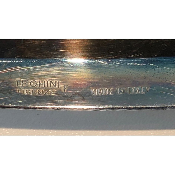 Image 1 of Vassoi vintage in metallo argentato raffiguranti un pesce, anni '70