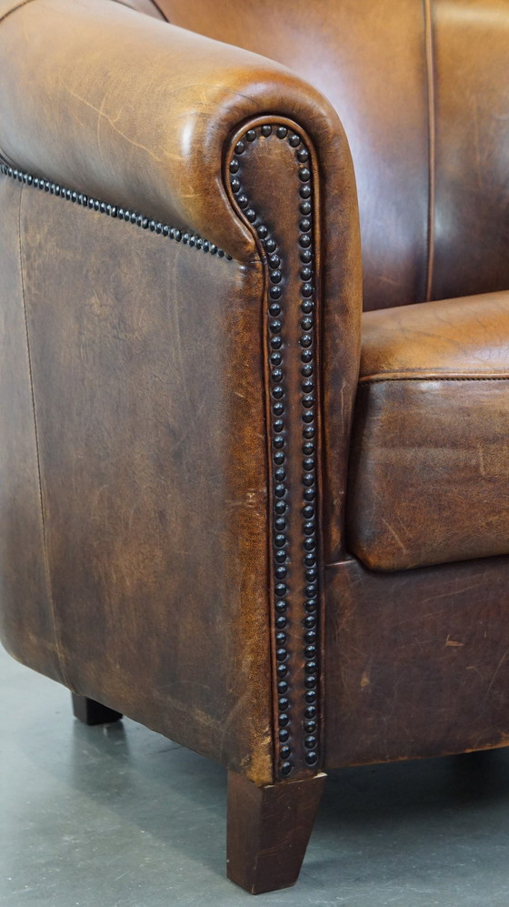 Image 1 of 2 X Club Armchair Made Of Sheepskin