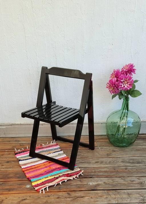 Aldo Jacober Black Folding Chair