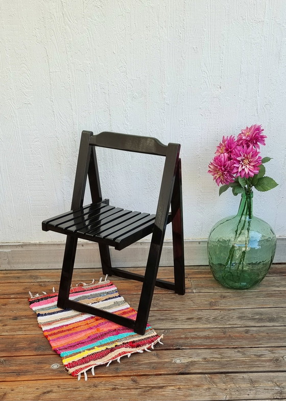 Image 1 of Aldo Jacober Black Folding Chair