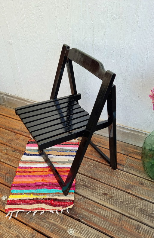 Aldo Jacober Black Folding Chair