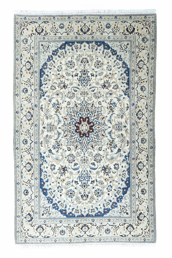 Image 1 of Hand-knotted Nain carpet with silk - 257 X 160 Cm