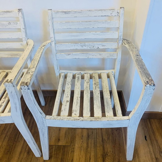 Image 1 of Set di 4 sedie in legno vintage