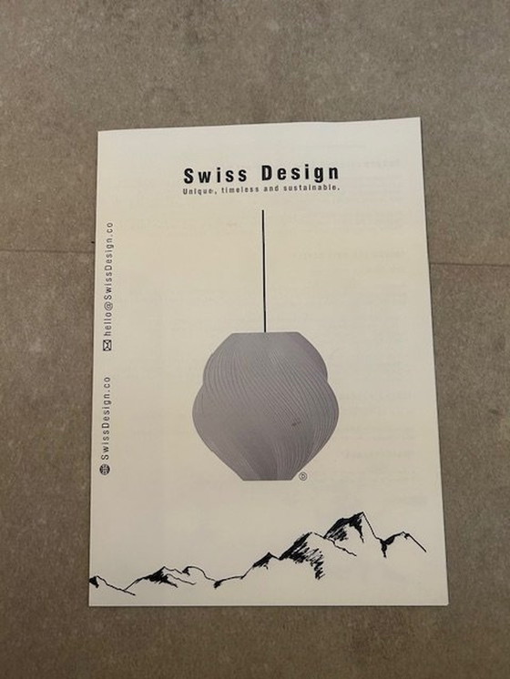 Image 1 of 2 Pendant Lamps Swiss Design Koch Series New. Consists Ui 2 Lamps, 2 Pendules, Two Led Lamps And A Certificate.