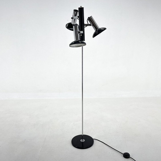 Image 1 of Vintage chrome 3 spot floor lamp, Italy 1960s