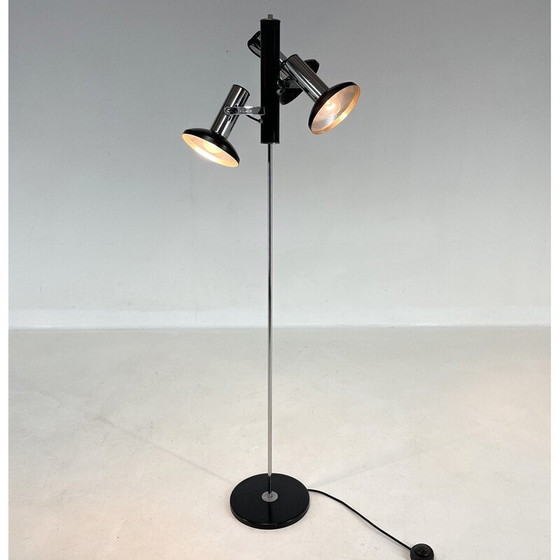 Image 1 of Vintage chrome 3 spot floor lamp, Italy 1960s