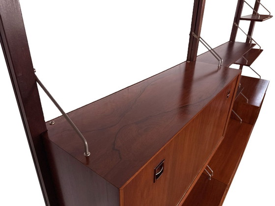 Image 1 of Sistema a parete per Web Louis Van Teeffelen in palissandro vintage