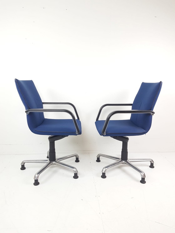 Image 1 of 2 Artifort Desk Chairs | Blue Desk Chair