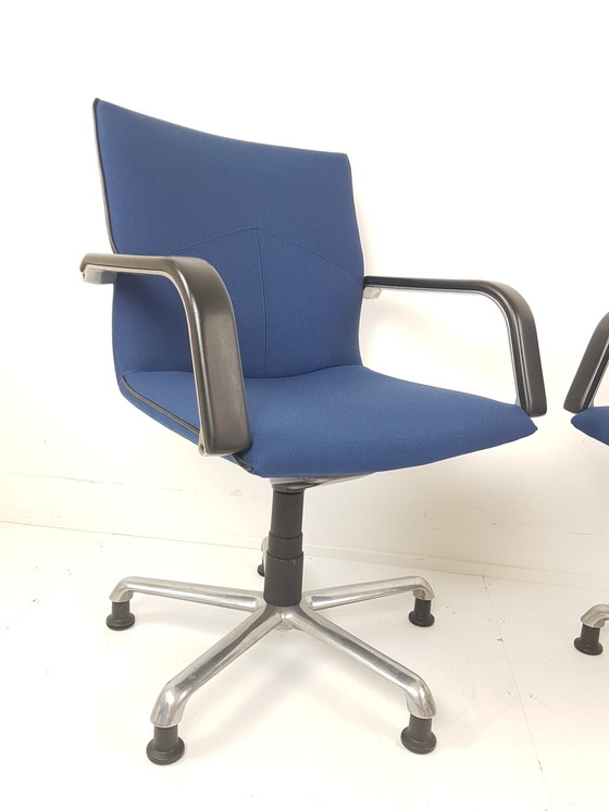 Image 1 of 2 Artifort Desk Chairs | Blue Desk Chair