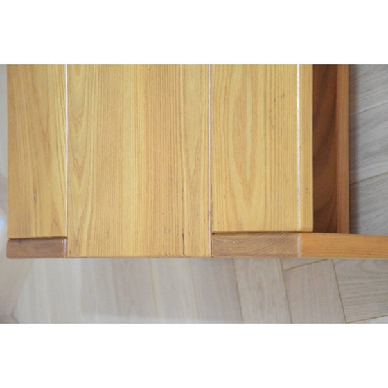 Image 1 of Vintage asymmetrical elm coffee table, 1970