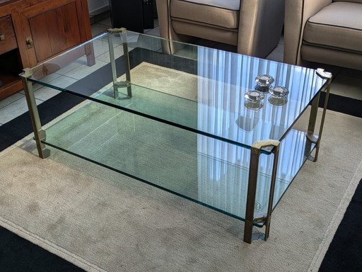 Ghyczy Glass & Brass Brass Coffee Table