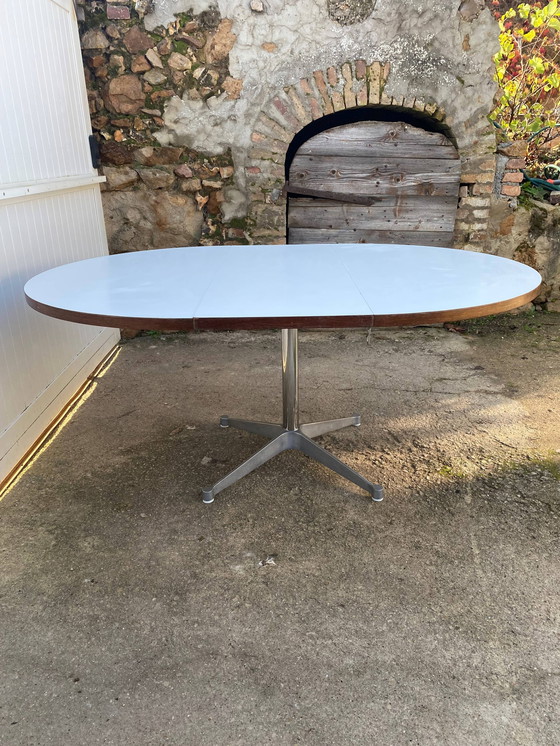 Image 1 of Charles & Ray Eames Round Alu Group Table, Herman Miller