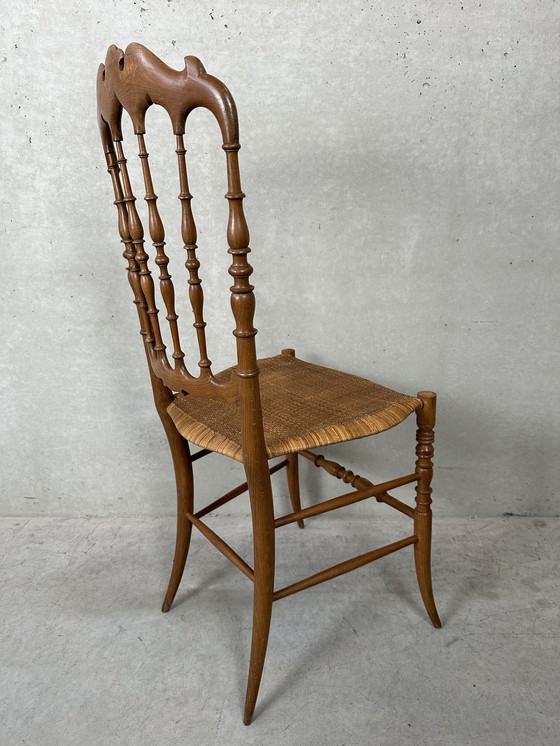 Image 1 of 2x vintage original Chiavari chairs - wood